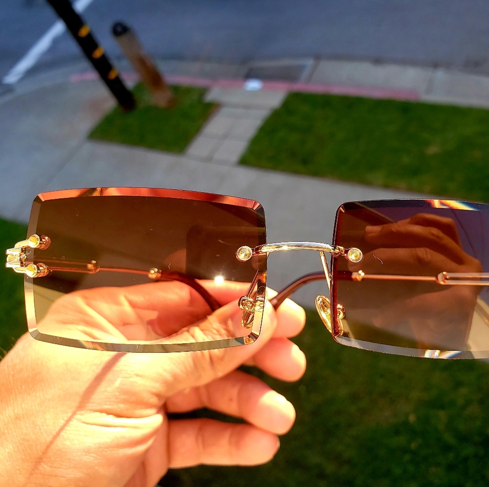Goldish brown tented Sunglasses
